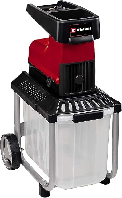 Einhell GC-RS 60 CB Leisehäcksler mit durchsichtiger Fangbox mit 60 Litern