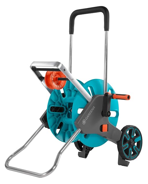 Gardena CleverRoll M Easy Schlauchwagen mit Metallrahmen und Kurbel