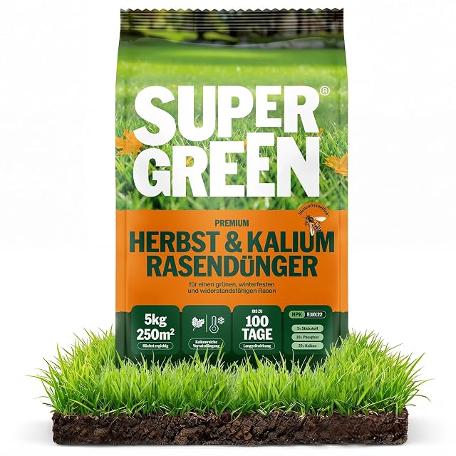Fünf-Kilo-Beutel Kalium-Herbstrasendünger