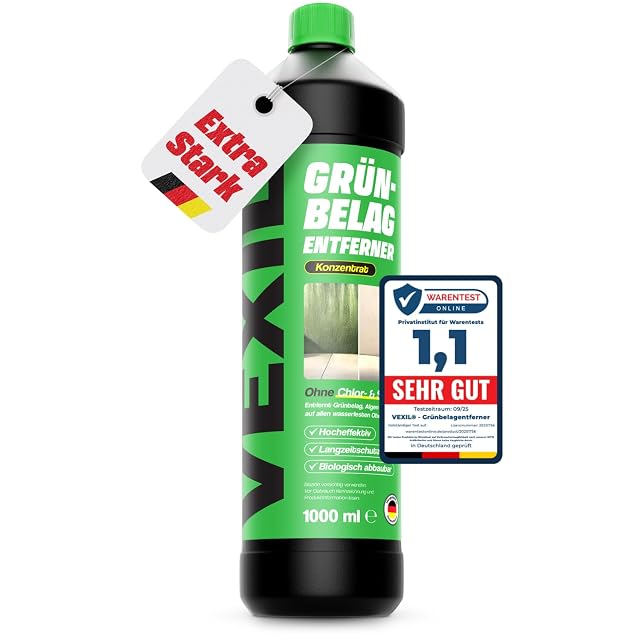 Ein Liter Grünbelagentferner-Konzentrat für Stein und Holz