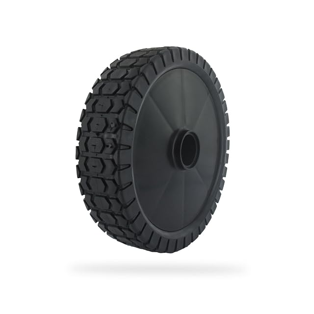 GREENSTAR Universal-Mäherrad 200 mm aus Kunststoff mit Reduzierbuchsen und Nabenkappe