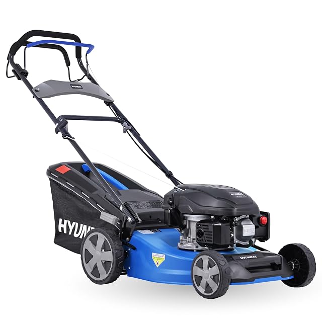 HYUNDAI LM4622G Benzinrasenmäher mit pulverbeschichtetem Metallgehäuse von 46 cm