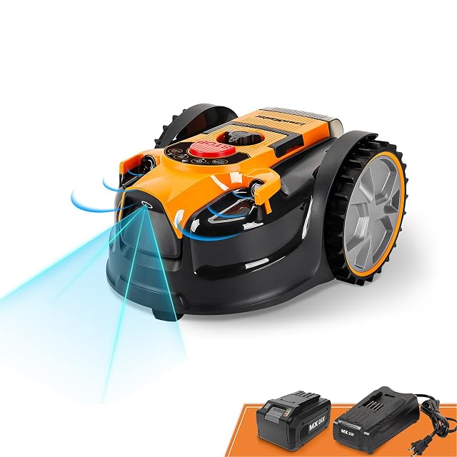 LawnMaster OcuMow kabelloser Rasenmähroboter mit Kamera und Ultraschallsensoren