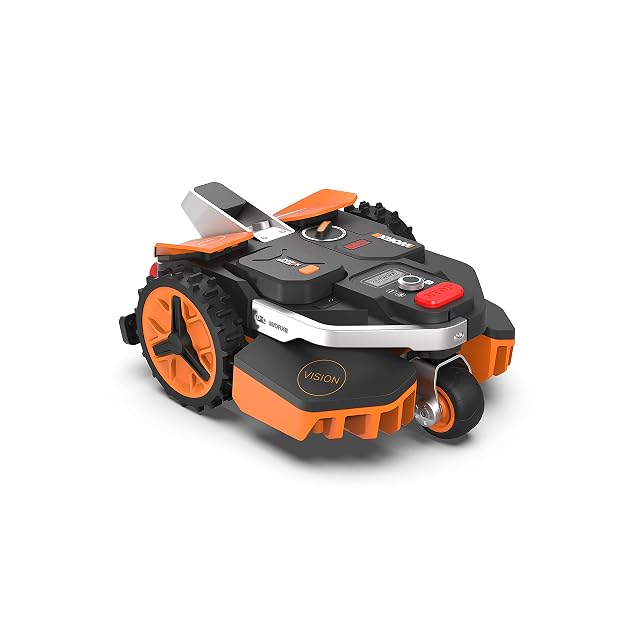 WORX Landroid Vision WR206E.1 Rasenmähroboter mit Full-HD-Kamera und Ladestation