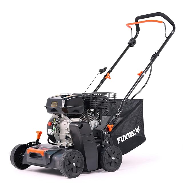 FUXTEC FX-BV240ECO Benzinvertikutierer mit 400 mm Arbeitsbreite und Stahlgehäuse